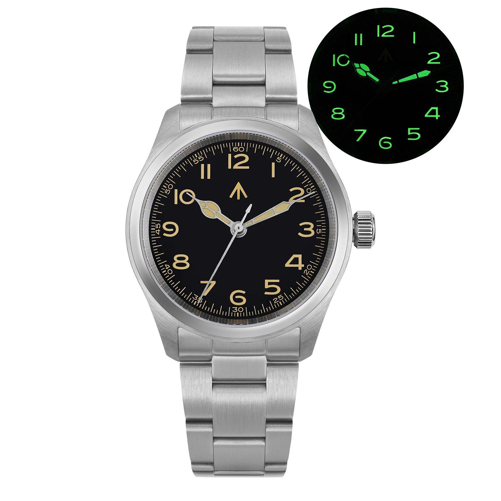 Militado ML08 montre militaire VH31 mouvement à Quartz Double cristal saphir C3 BGW9 lumineux 10Bar étanche 38mm