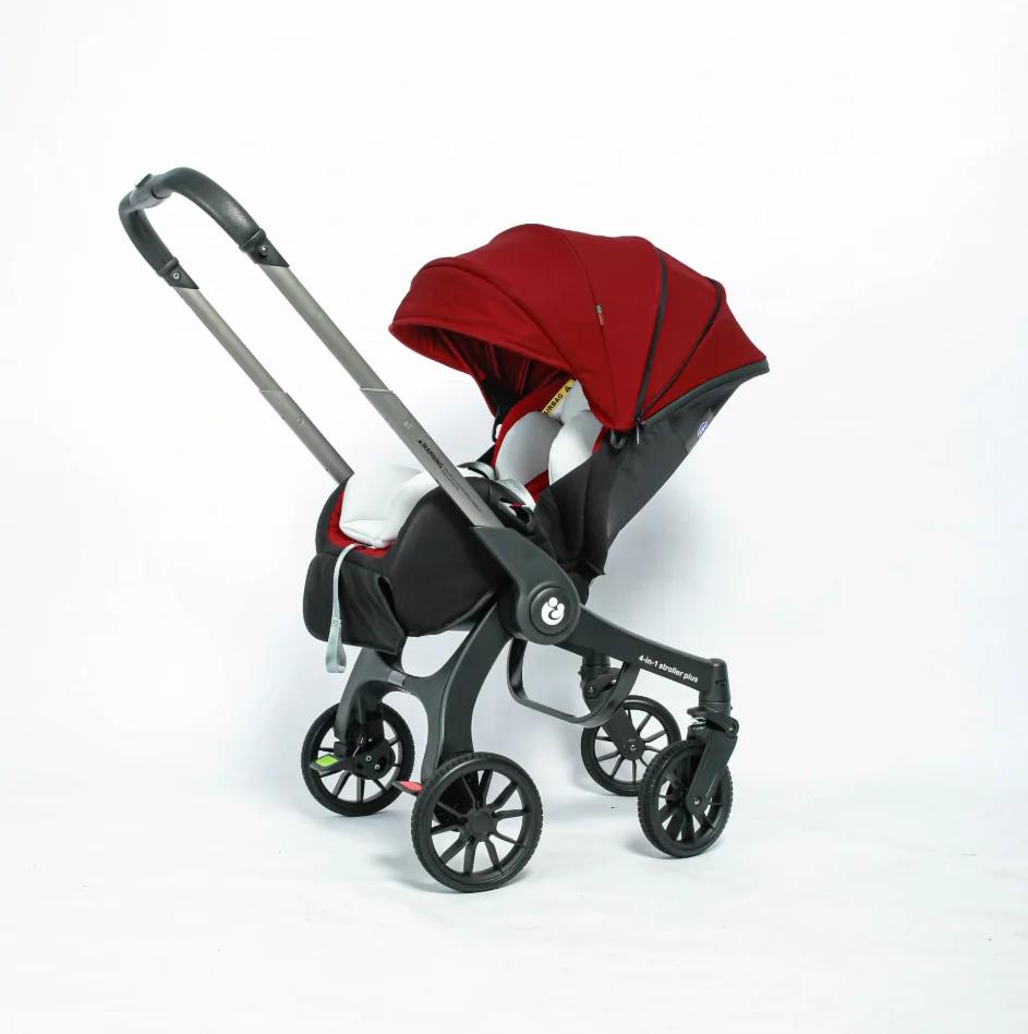Poussette 4 en 1 UE en Stock multifonctionnelle pliable avec siège auto et landau portable