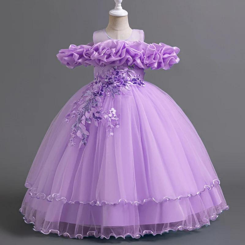 Robe demoiselle d'honneur tulle fille - Princesse Noël mariage communion élégante mode fête