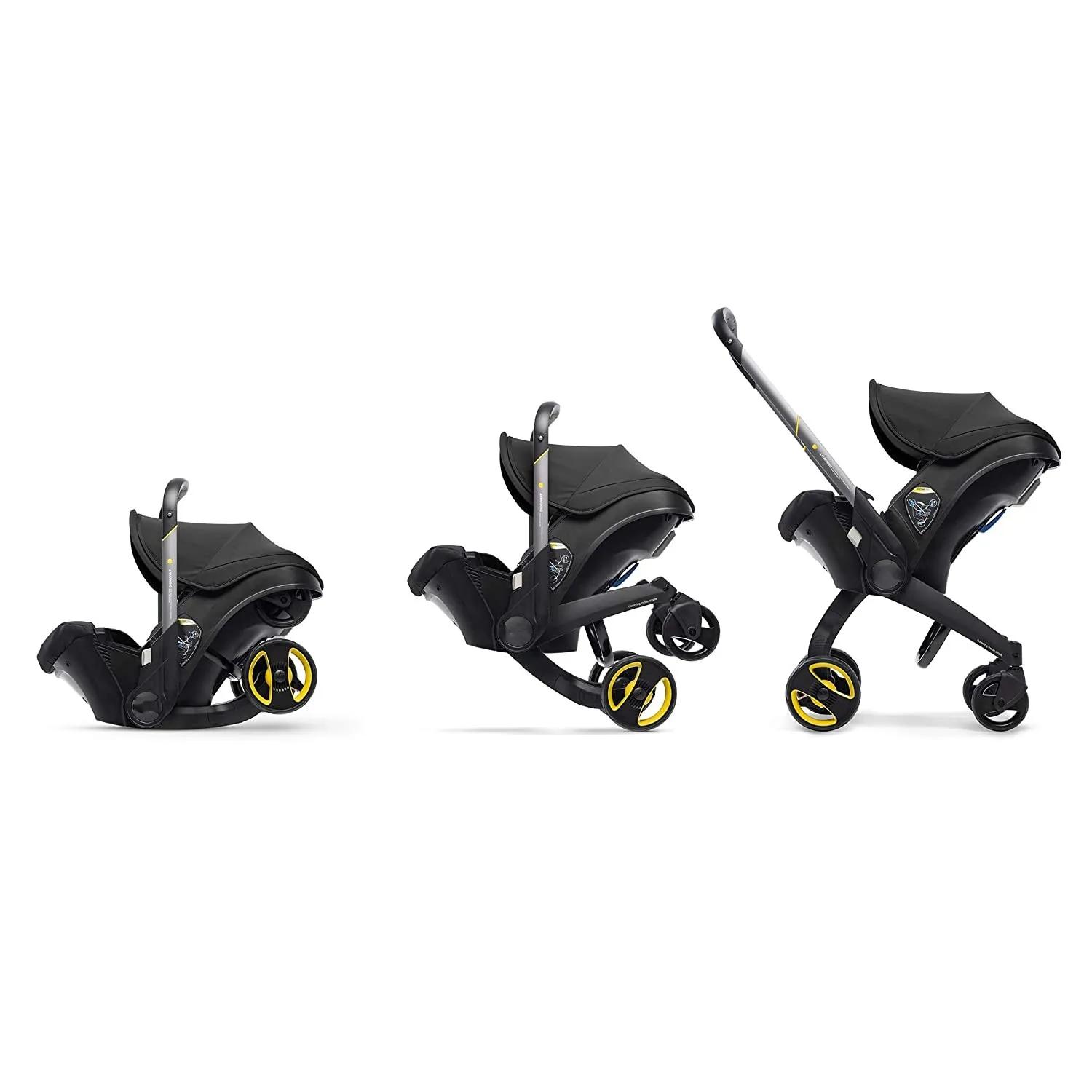 Poussette bébé 3 en 1 avec siège auto, poussette de luxe pour bébé, poussette haute, poussette pour nourrisson, pliage facile, poussette de voyage légère