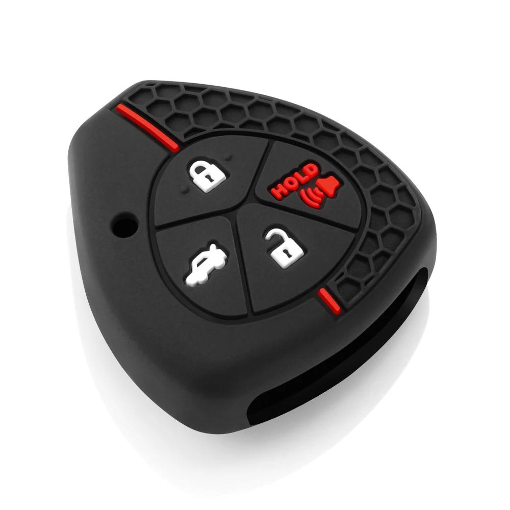 Siicone housse de clé de voiture pour Toyota Auris HiLux Corolla Fortuner Prado Verso Camry Reiz Yaris Vitz Vios Rav4 Ractis