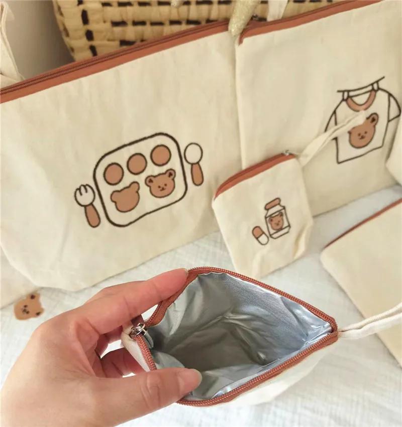 Sac rangement étanche couches bébé 7 pièces - Organisateur vêtements enfants maternelle toilette