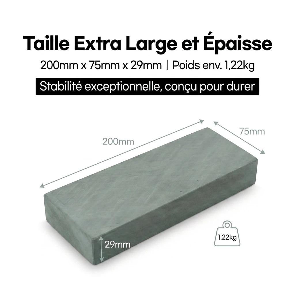 ADAEE Professionnel 12000 # Pierre à aiguiser naturelle de grande taille 200*75*29mm
