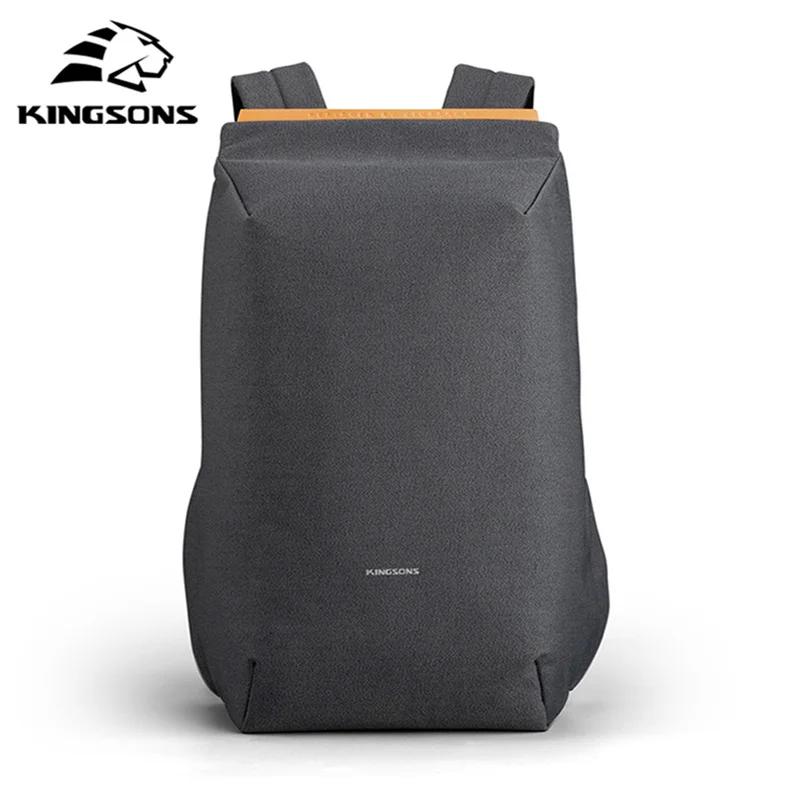 Kingsons 2025 nouveau USB charge sac à dos pour ordinateur portable 15.6 pouces sac d'ordinateur