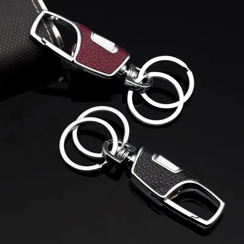 Porte-clés en métal à double anneau