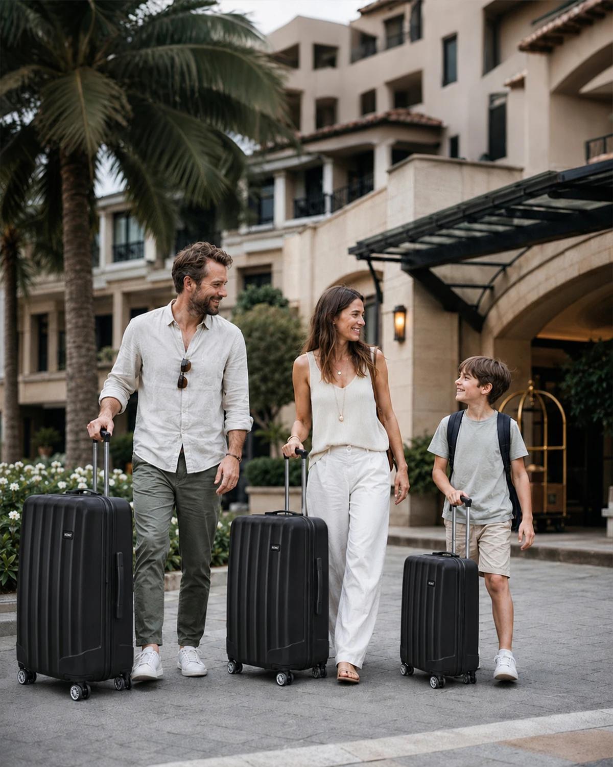 Kono-Valise de Cabine Légère en ABS de 19/24/28 Pouces