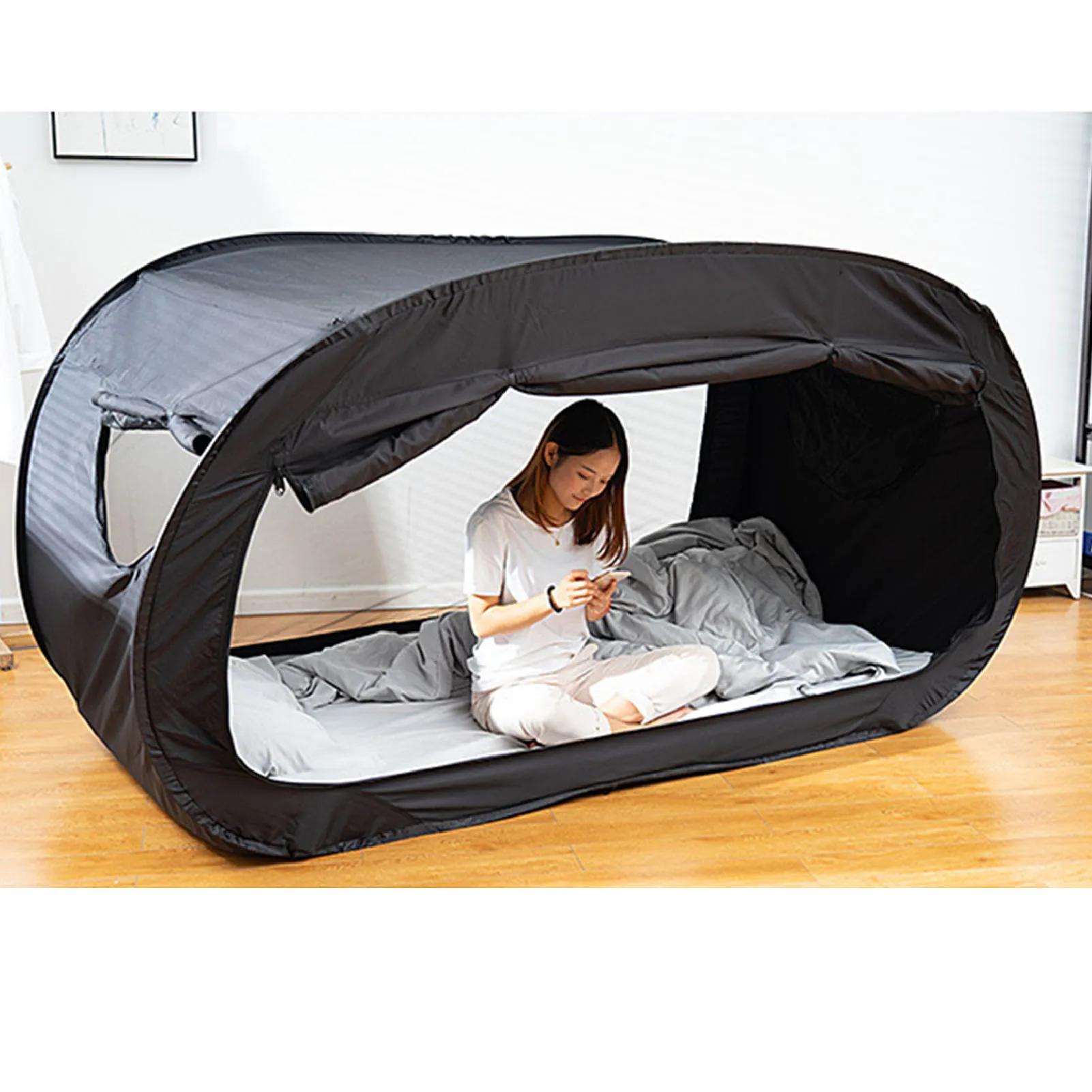 Tente de lit de confidentialité pliante extérieure Camping tente de lit d'ombrage entièrement fermée pour enfants et adultes tente de lit de confidentialité pliante