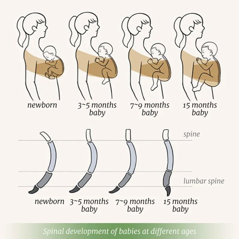 PANGDUBE Porte-bébé en tissu Kangaroos pour transporter des bébés, écharpe ergonomique pour bébé, foulard d'allaitement, écharpe extérieure pour bébé