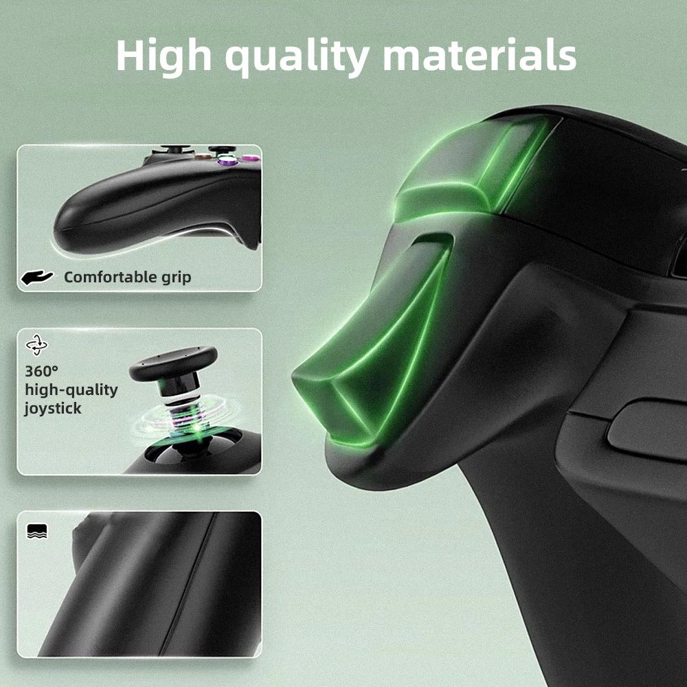 Manette de jeu filaire 360, contrôleur de jeu filaire pour PC compatible Steam et adaptable aux systèmes Win7/8/10/11, compatible 360 Slim, moteur intégré