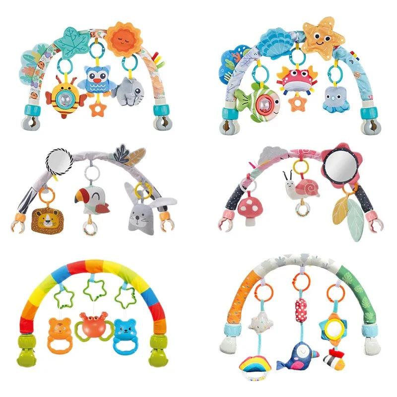 Jouets d'arche pour poussette, jouet de rebondissement, jouet d'arche pour poussette, jouets d'arche pour développer la motricité fine, jouets sensoriels, jouets d'arche pour siège auto bébé