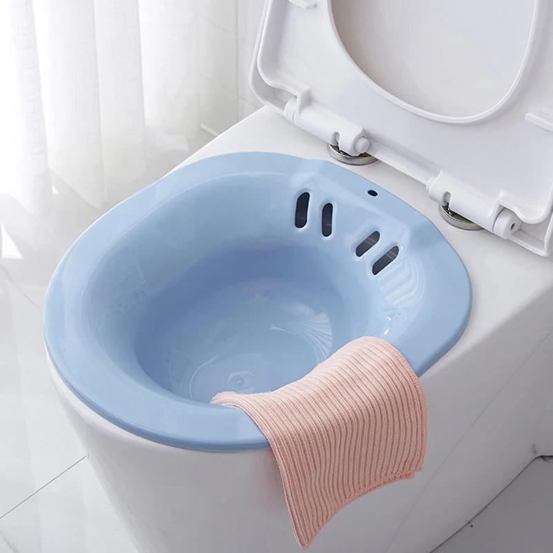 Baignoire de siège de toilette pour bidet, soins post-partum, bassin pour handicapés, trempage périnéal, pas de squats