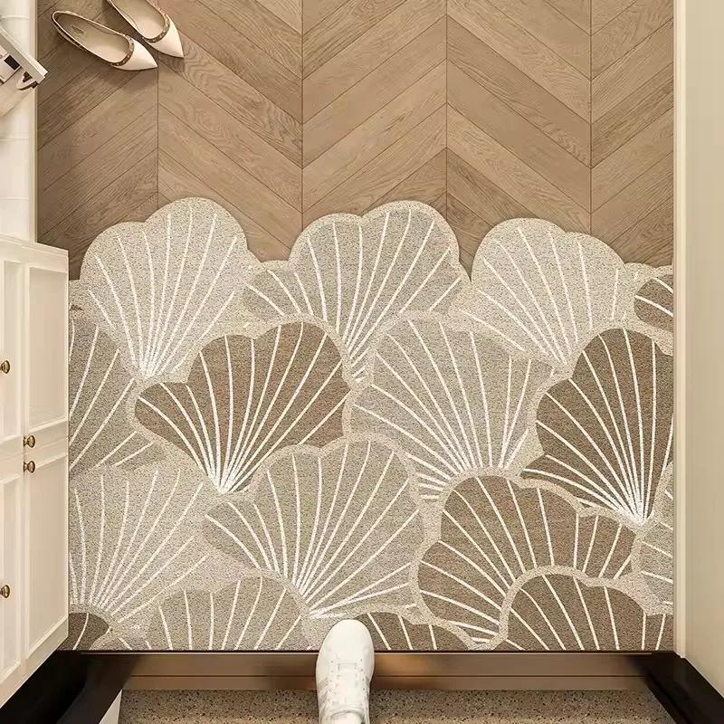 Tapis de porte d'entrée antidérapant, coupe libre, décoratif, parfait pour le linge, la cuisine, la décoration de la pièce des invités