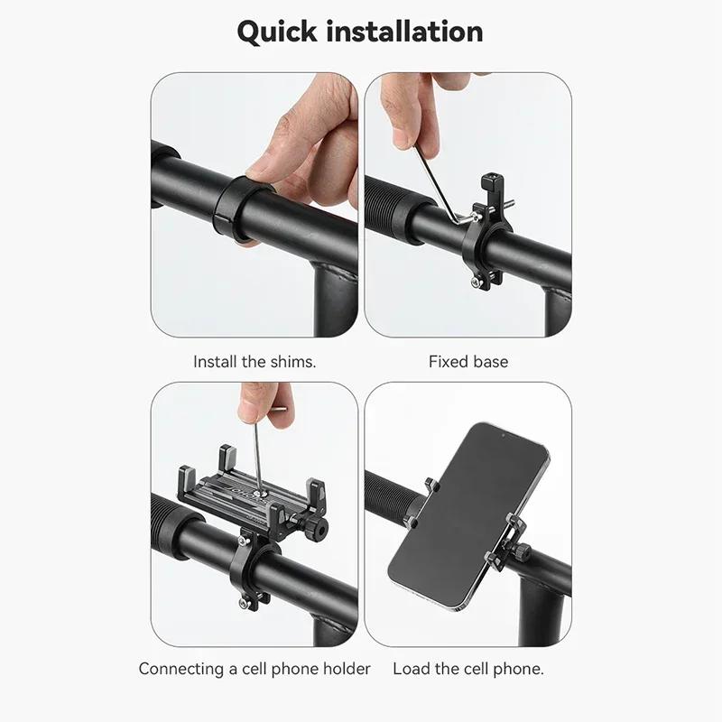 Support de téléphone pour moto vélo électrique Smartphone CNC
