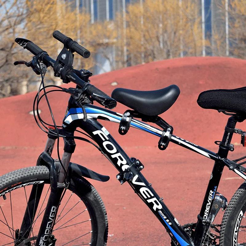 Siège bébé avant pour VTT, siège de vélo pour enfant, coussin d'assise avec absorption des chocs, siège de vélo sport