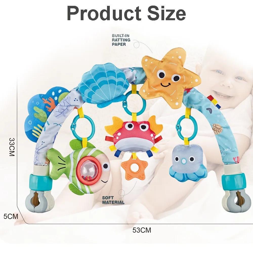 Jouets d'arche pour poussette, jouet de rebondissement, jouet d'arche pour poussette, jouets d'arche pour développer la motricité fine, jouets sensoriels, jouets d'arche pour siège auto bébé