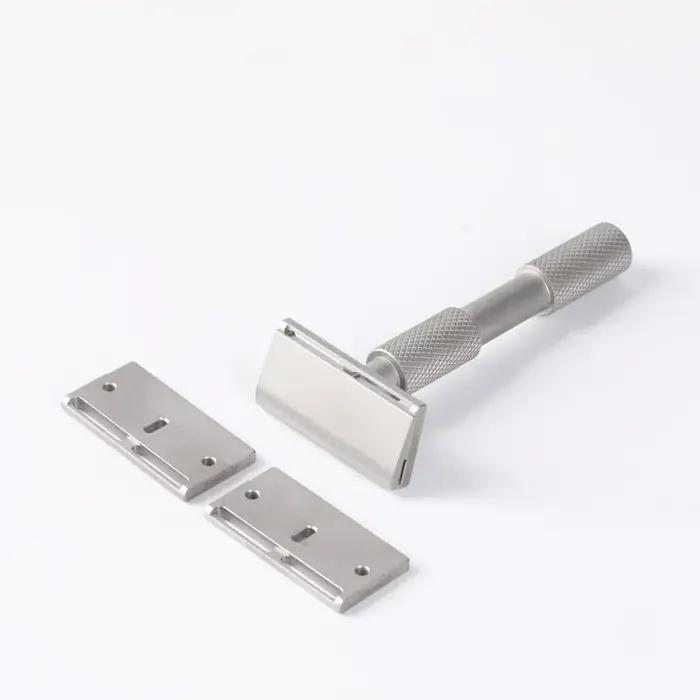 Rasoir de sécurité YAQI Aileron GEM Blade - Rasoir de rasage traditionnel avec 3 lames pour une coup