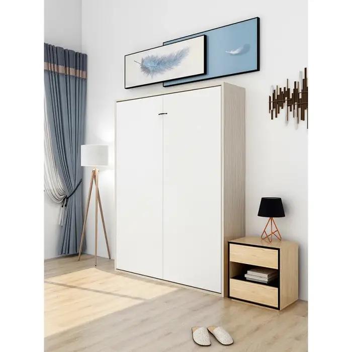 Nouveau lit invisible multifonctionnel pliant simple ménage petit appartement caché double murphy li
