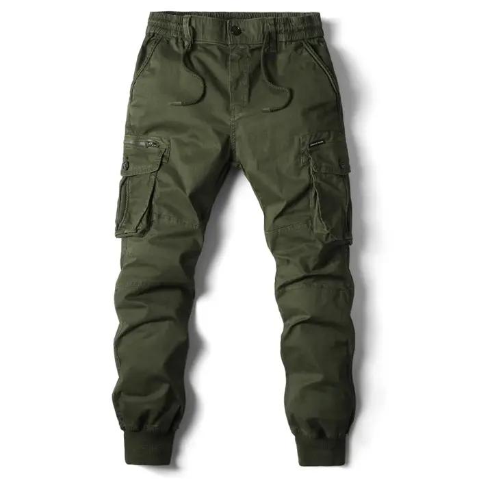 Nouveau coton hommes Cargo pantalon kaki décontracté hommes tactiques Joggers Cargo multi-poches mod