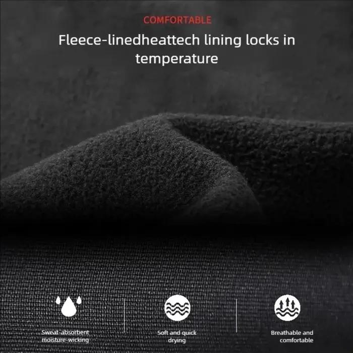 T-shirt à manches longues pour Homme, sous-vêtement thermique à col roulé, en molleton doux et fin d