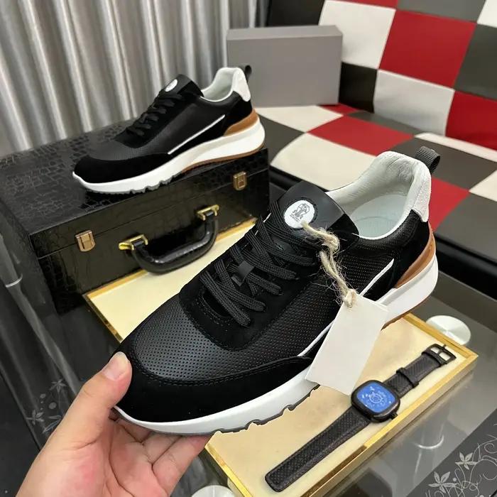 Chaussures pour hommes de marque de luxe, baskets décontractées faites à la main, tissu en nylon jac