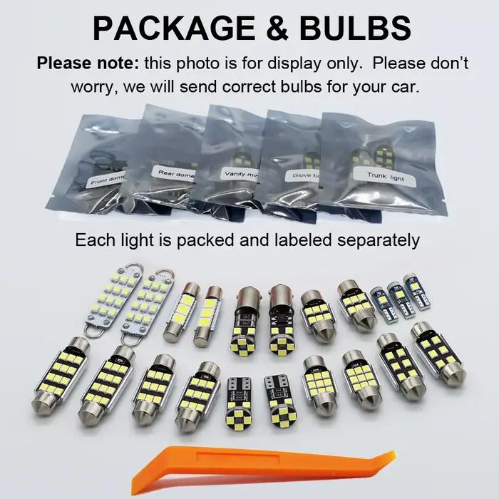 ZITWO – Kit de lampes de lecture d'intérieur, 15 pièces, Canbus, LED sans erreur, pour citroën C5 I