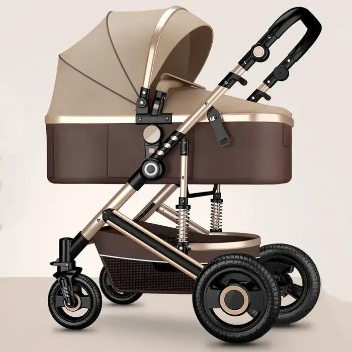 Poussette de Luxe Légère 2 en 1 pour Bébé