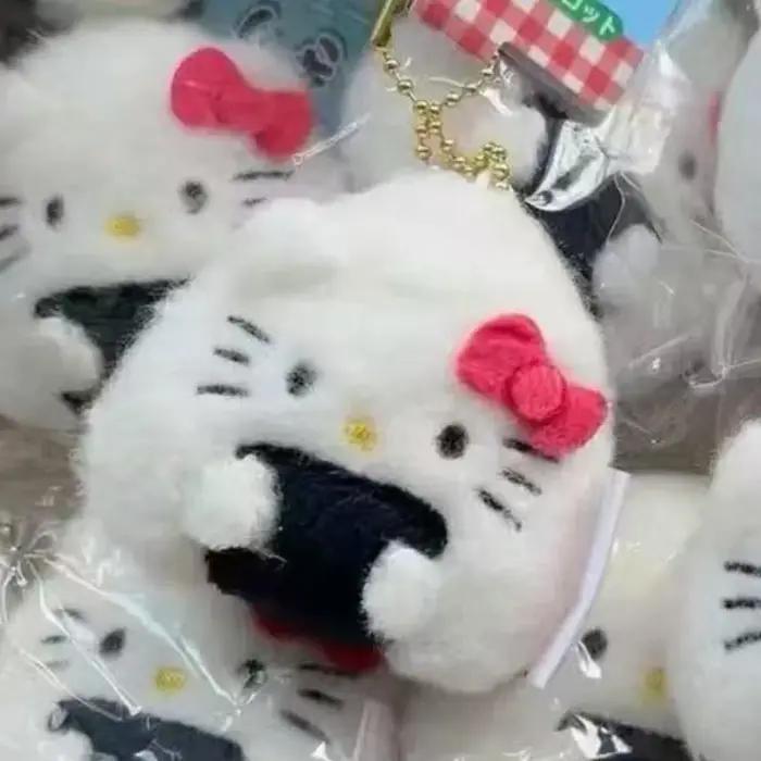 1 pièces rouleau de riz et de légumes Sushi pendentif en peluche chat poupée pendentif sac accessoir