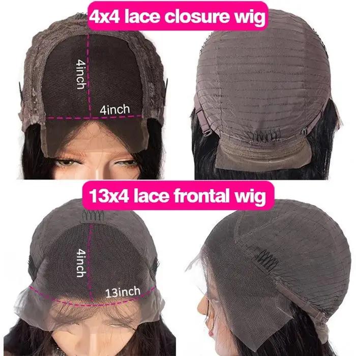 30 32 pouces vague profonde 13x4 13x6 HD Transparent dentelle frontale perruque cheveux humains eau