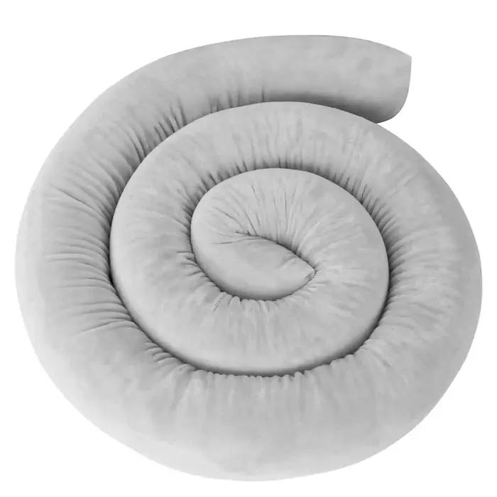 Coussin d'oreiller pare-chocs bébé 2m de long - Protection berceau hauteur 8cm - Décoration chambre bébé