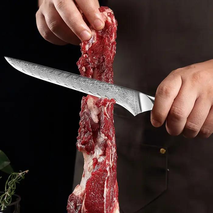 Couteau de Chef pour désosser (filet), 6 pouces, meilleur damas japonais VG10 en acier 67 couches, c