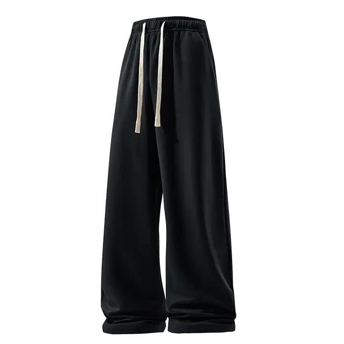 Pantalon à jambes larges pour hommes, mode décontractée, respirant, survêtement polyvalent, élastiqu
