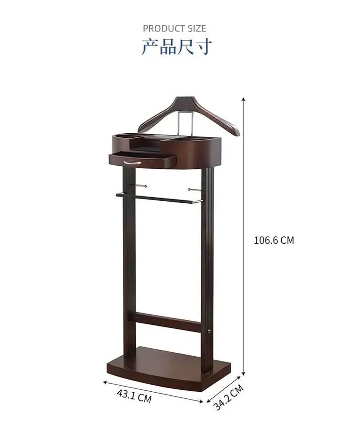 Support de Valet de costume multifonctionnel avec porte-vêtements avec porte-chaussures et tiroir, c