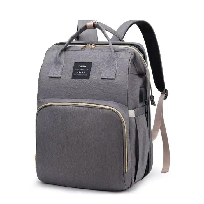 Sac à langer léger et portable avec lit pliant intégré, grande capacité, sac de voyage pour maman, s
