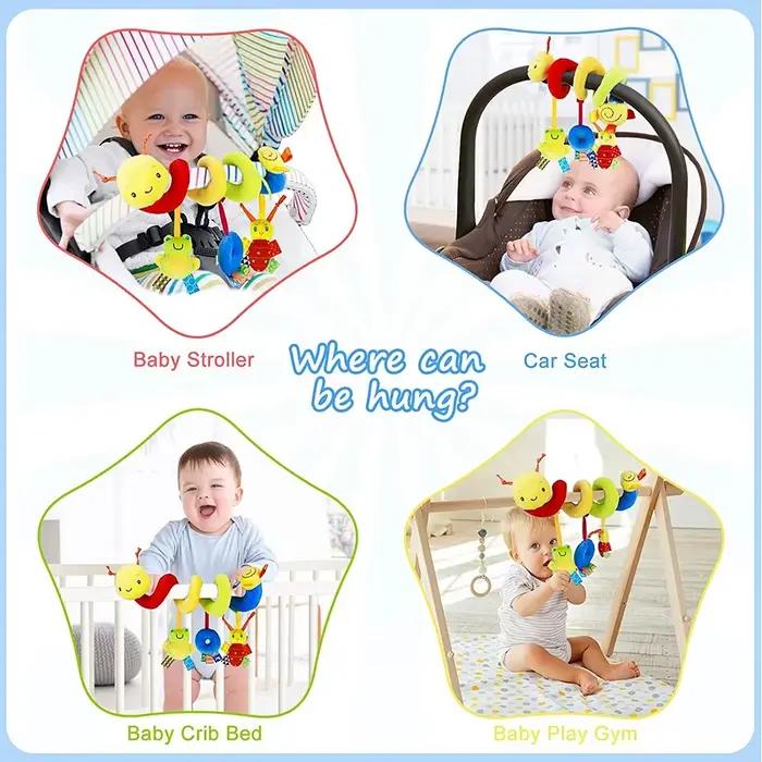 Itude d'activité mignonne pour bébé poussette CPull siège auto jouets de voyage hochets pour garçon fille développement enfant occasions spéciales