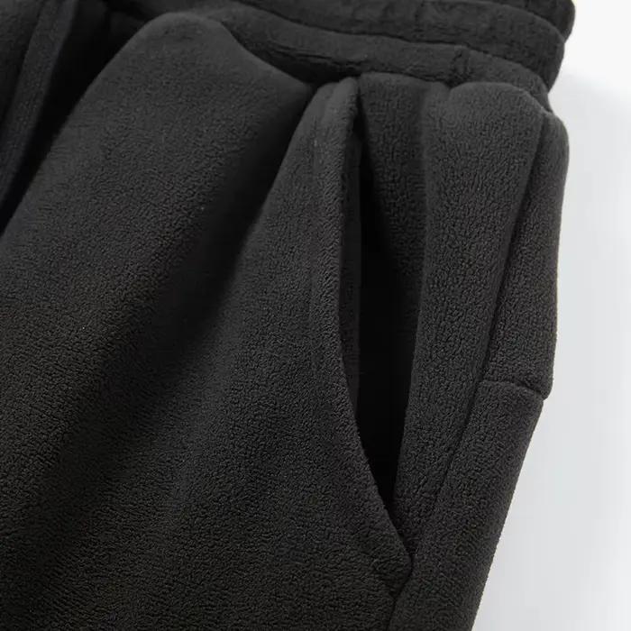 YJKVUR Pantalon unisexe hiver 2026, nouveau modèle oversize, chaud avec doublure polaire, cordon de