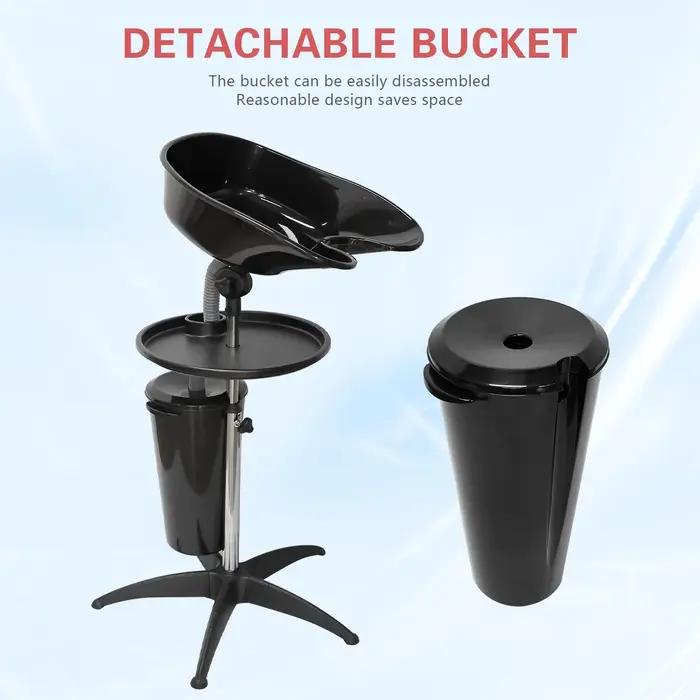 Filles à shampoing portable réglable recommandé, évier de coiffeur, bassin de lavage mobile pour che