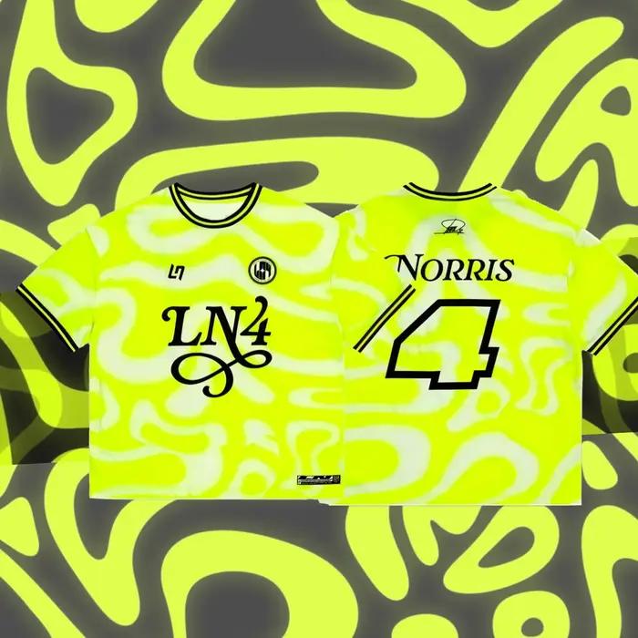 2025 nouveau LN4 Grandstand Jersey Lando Norris Fans respirant séchage rapide vêtements de sport hom