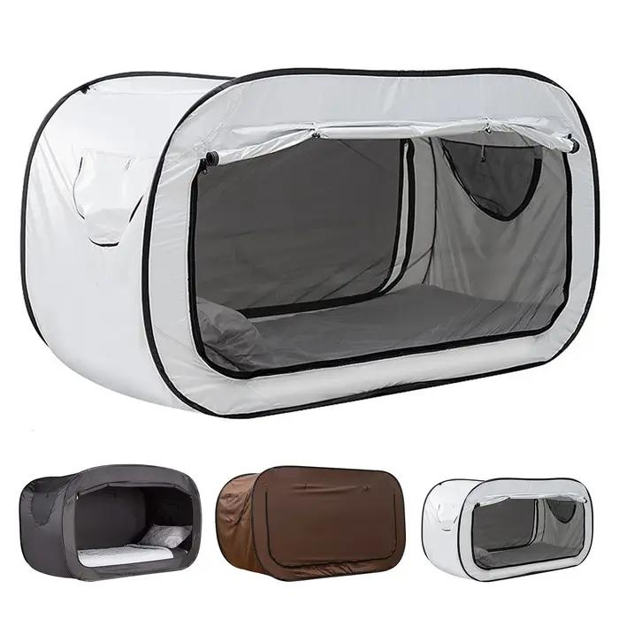 Tente de lit de confidentialité pliante extérieure Camping tente de lit d'ombrage entièrement fermée pour enfants et adultes tente de lit de confidentialité pliante