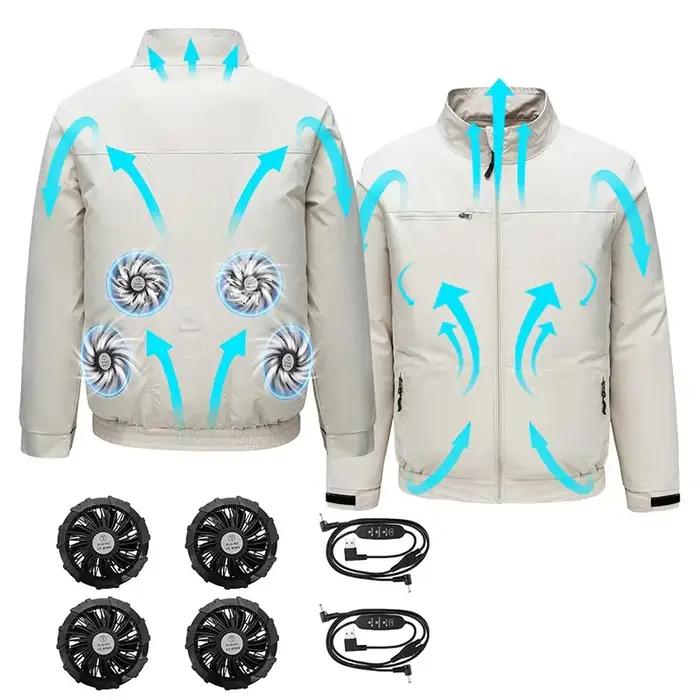 Veste de sport d'été 4 en 1 avec climatisation intelligente pour hommes, uniforme de pêche, protecti