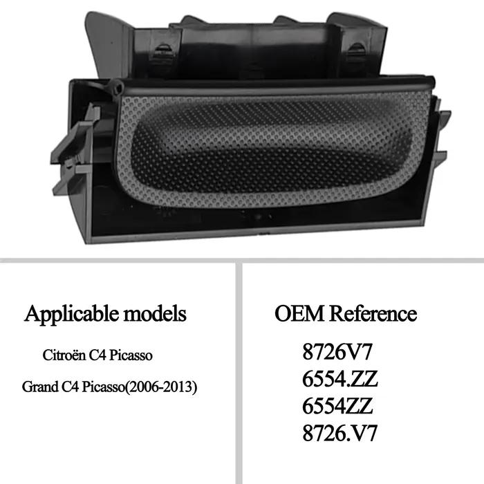 Poignée de hayon avec micro-interrupteur 8726V7 pour Citroën C4 Grand Picasso 2006-2013, bouton de d