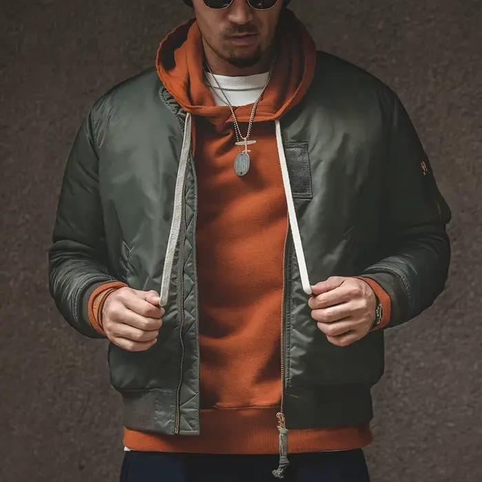 Maden MA1 pilote coton veste épaissie veste de Baseball chaud rembourrage vol manteau hiver marque v