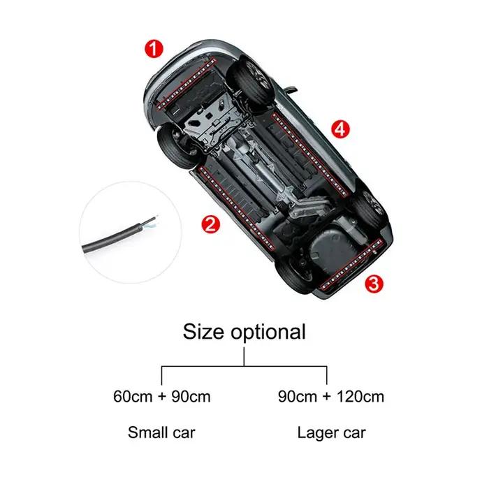 SEAMETAL voiture Flexible sous-éclairage bande LED sous-corps télécommande APP RGB néons lampe d'amb