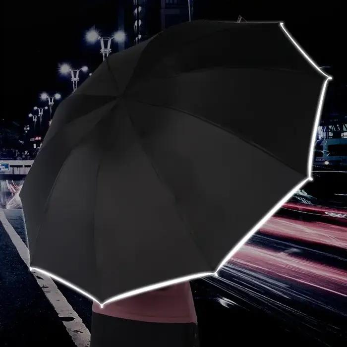 Nouveau parapluie d'ouverture et de fermeture automatique parapluie éclairé par LED parapluie Commer