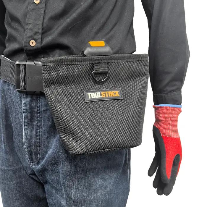 TOOLSTACK pochette à ongles multifonctionnelle sac de taille à suspension rapide de grande capacité