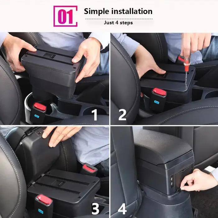 Boîte de rangement pour accoudoir Peugeot 208, boîte de rangement, accessoires de voiture, pièces de