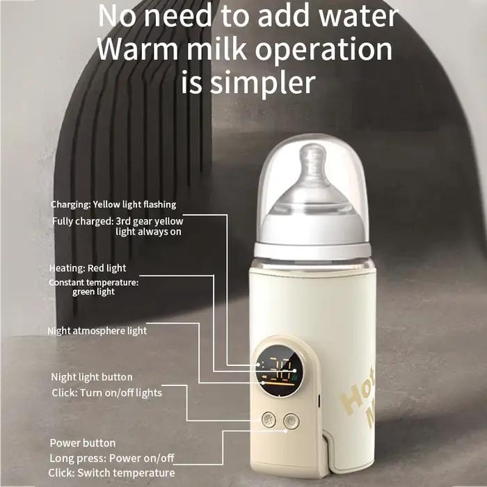 Biberon multifonction intelligent bébé 6 vitesses - Contrôle température écran chauffant 6000mAh nouveau-né