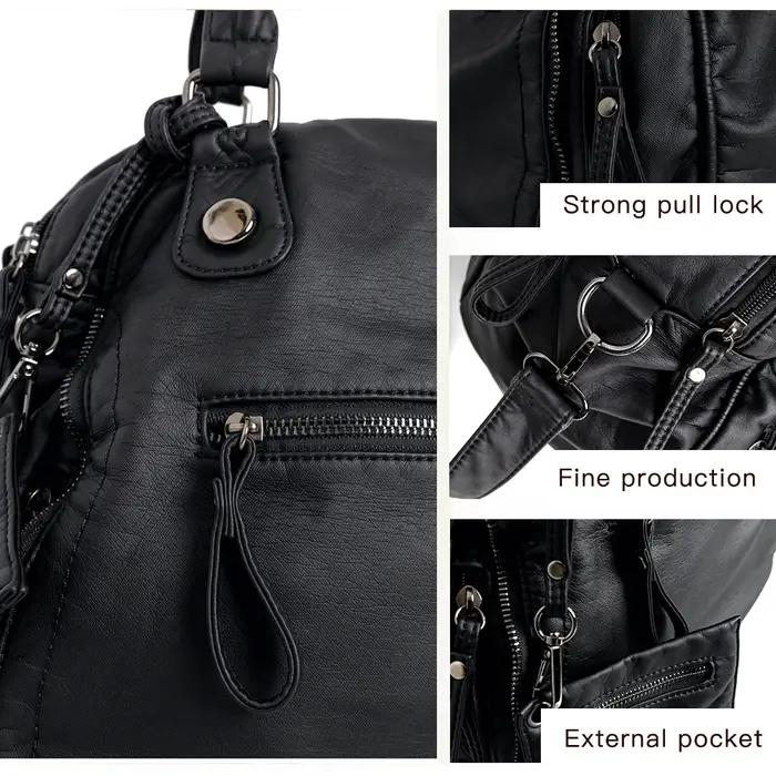 Annmouler – sac à main en cuir PU souple pour femmes, sac Design de marque, grande capacité, fourre-