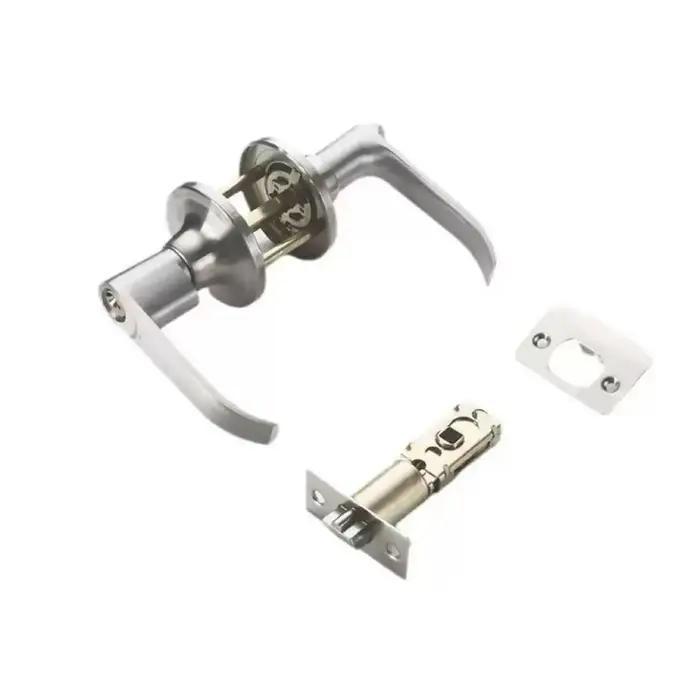 Poignée de porte ronde avec serrure de sécurité pour portes coulissantes d'entrée idéale pour chambre salon et usage domestique sécurité élégance intérieur