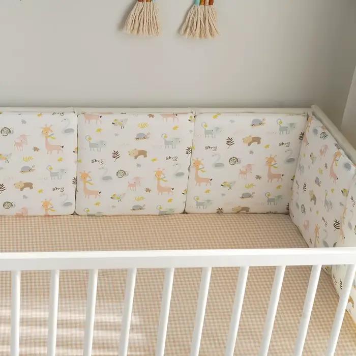 Pare-chocs lit bébé lavable protection anti-collision sécurité nouveau-né 6 pièces R64