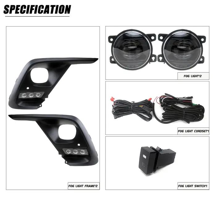 Enquêter de jour LED DRL pour HONDA FIT /JAZZ, feu antibrouillard, lunette et pare-chocs avant, peti
